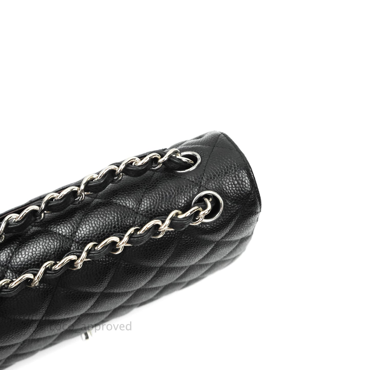 Chanel Jumbo Double Flap Black Caviar Silver Hardware⁣⁣