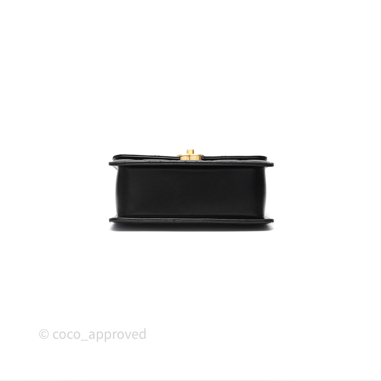 Chanel Quilted Mini Perfect Fit Adjustable Black Calfskin Gold Hardware