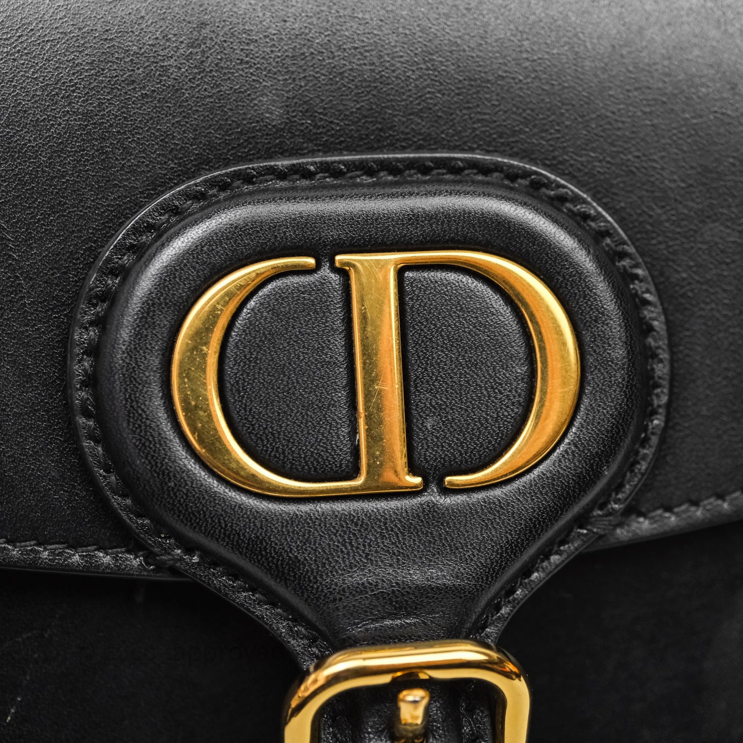 Christian Dior Medium Bobby Flap Black Box Calfskin