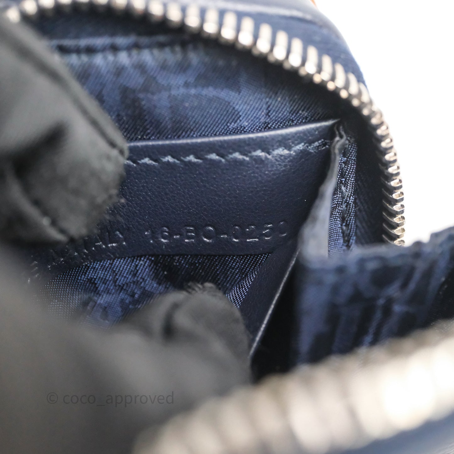 Christian Dior x Air Jordan Messenger Bag Navy Silver Hardware