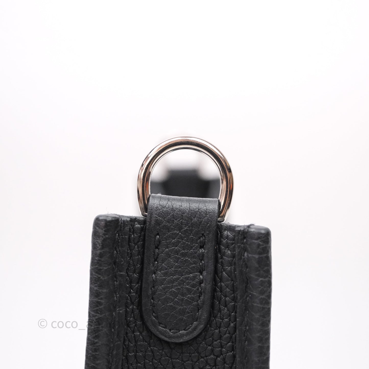 Hermès Mini Evelyne 16 Black Noir 89 Clemence Palladium Hardware