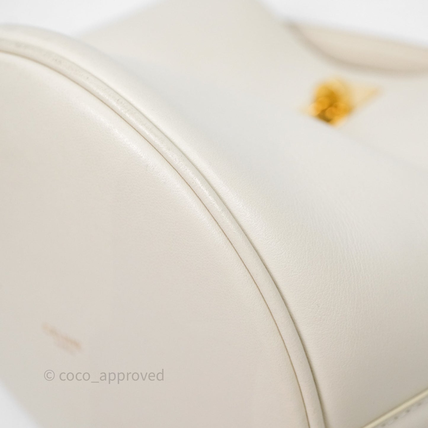 Celine Teen Bucket 16 Bag Ivory White Calfskin