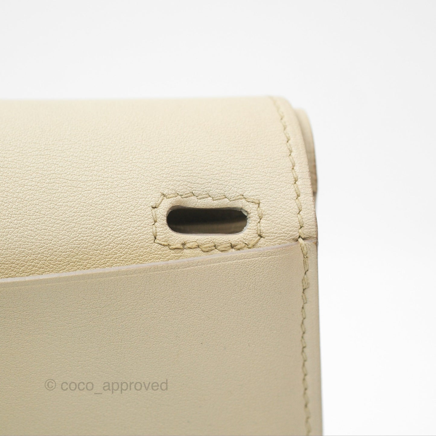 Hermès Halzan 22 Mini Craie Swift Palladium Hardware