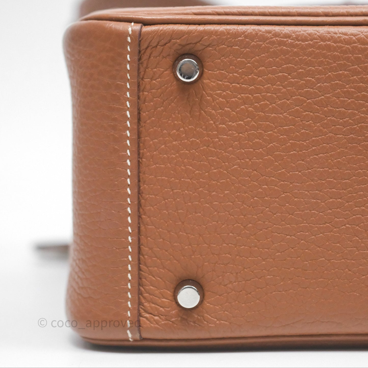 Hermès Mini Lindy 20 Gold Clemence Palladium Hardware