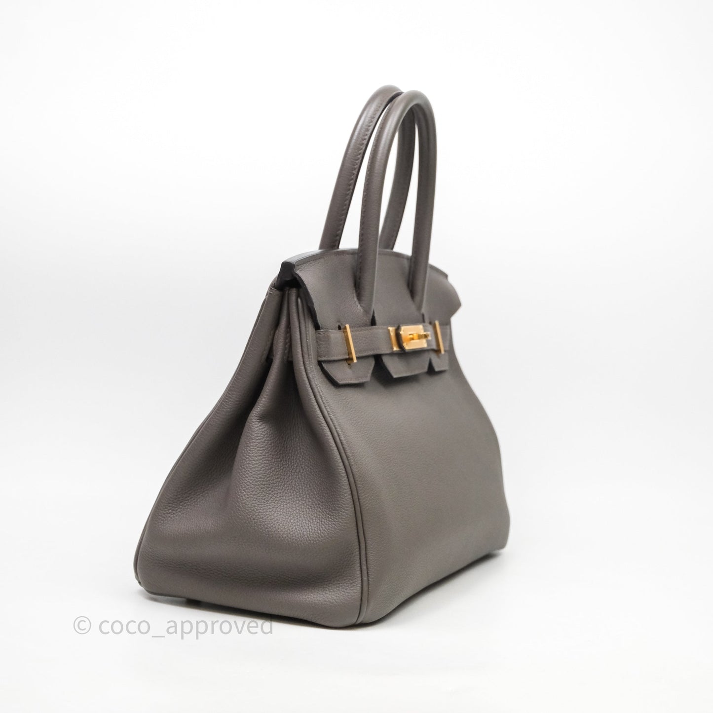 Hermès Birkin 30 Gris Asphalte Togo Gold Hardware
