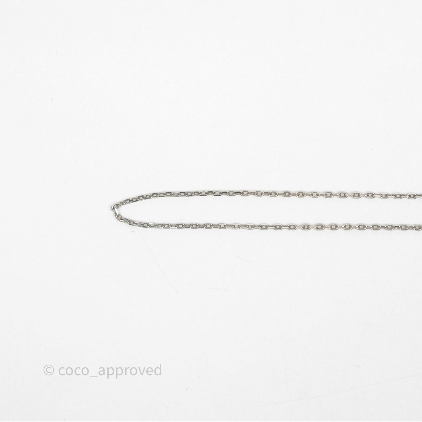 Hermès Pop H Light Pink Pendant Necklace Silver Hardware