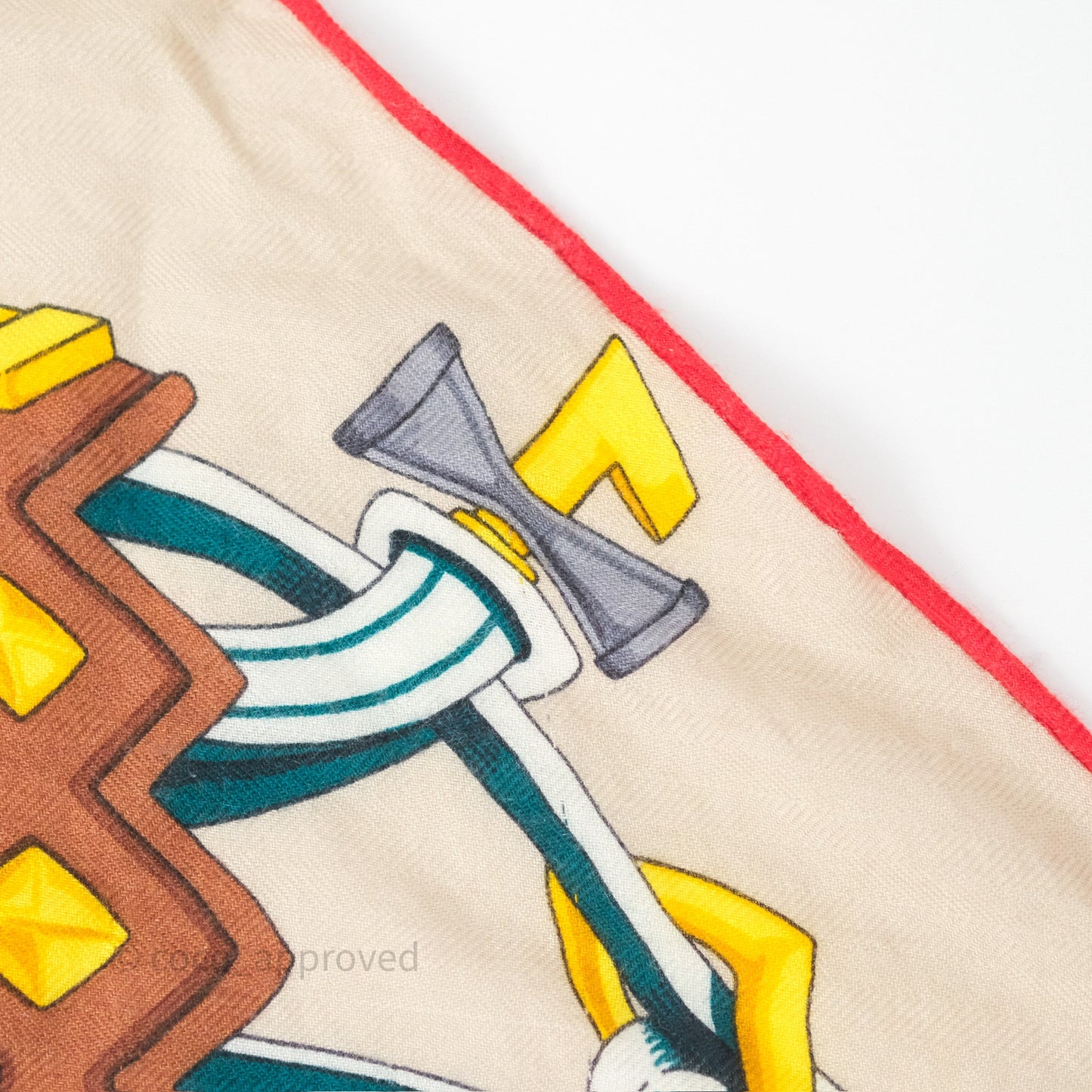 Hermes Brides et Destin Giant Triangle Scarf 94x188cm Cashmere Silk
