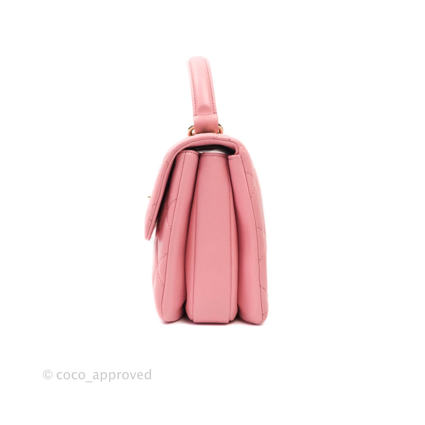 Chanel Quilted Trendy CC Small Pink Lambskin Gold Hardware