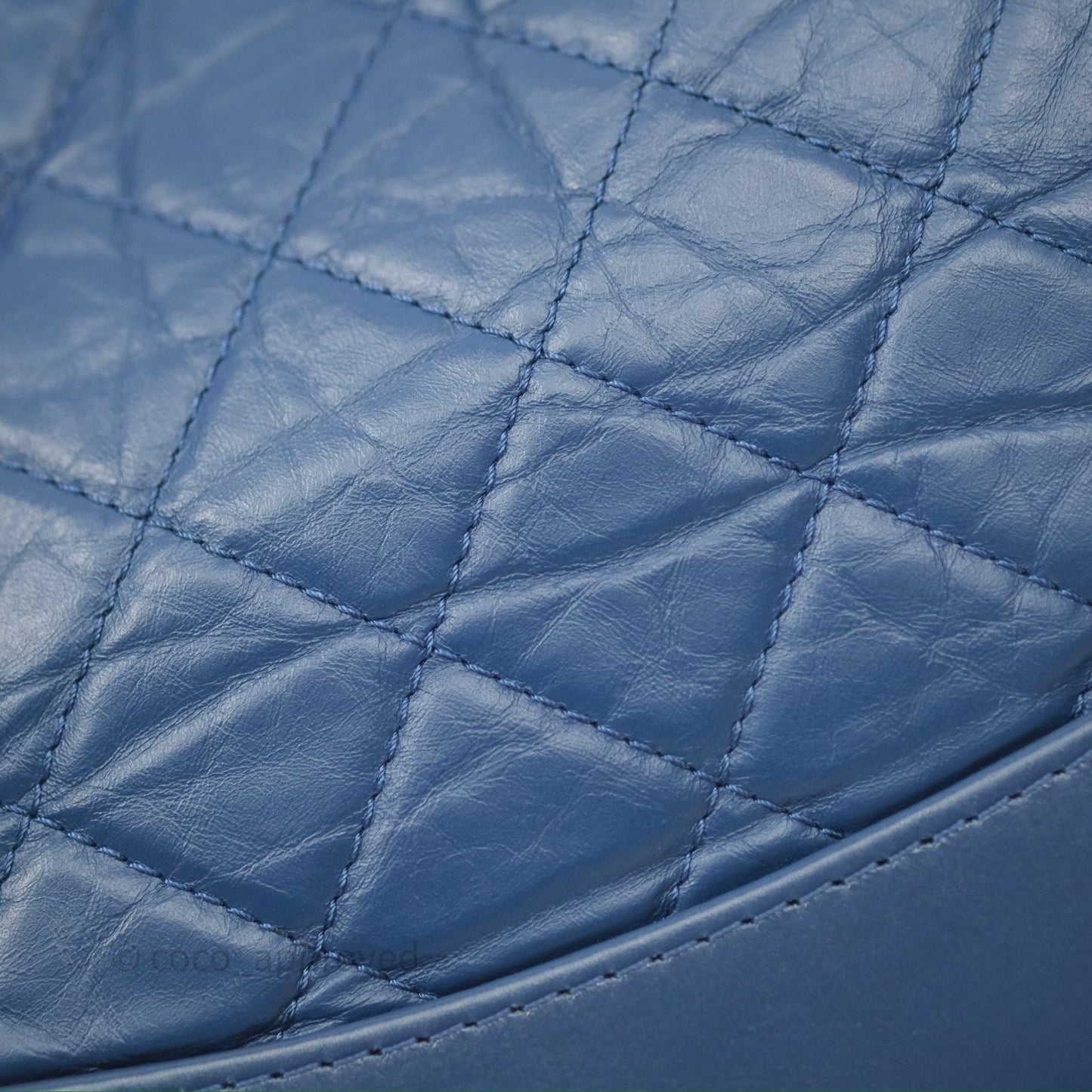 Chanel Small Gabrielle Backpack Blue Aged Calfskin