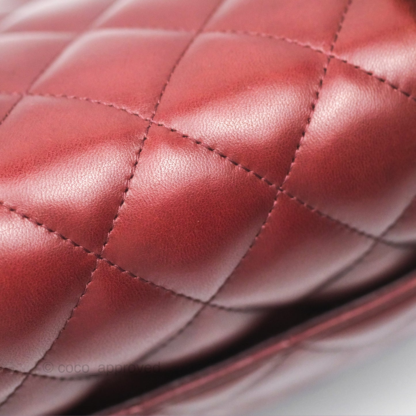 Chanel Jumbo Double Flap Burgundy Lambskin Gold Hardware