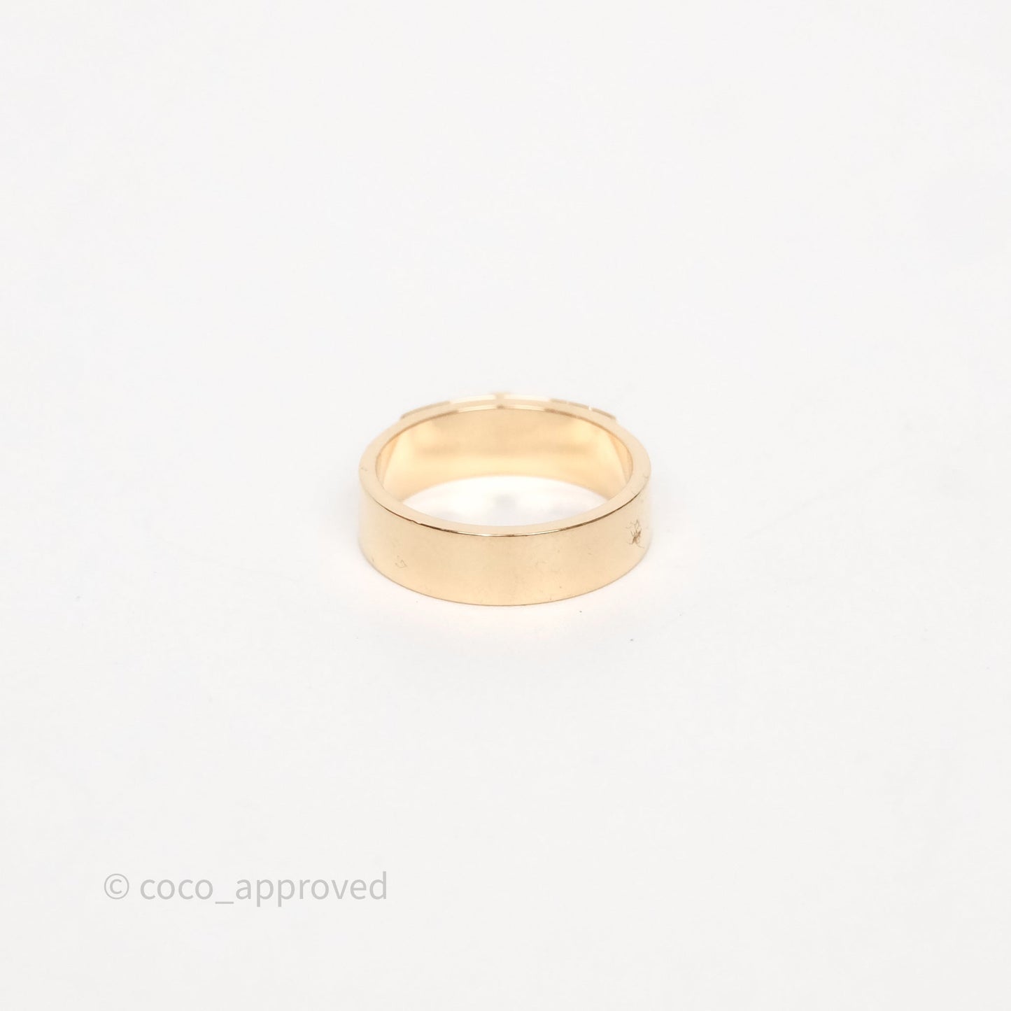 Hermès Kelly Ring Small Model Rose Gold Diamonds Size 49