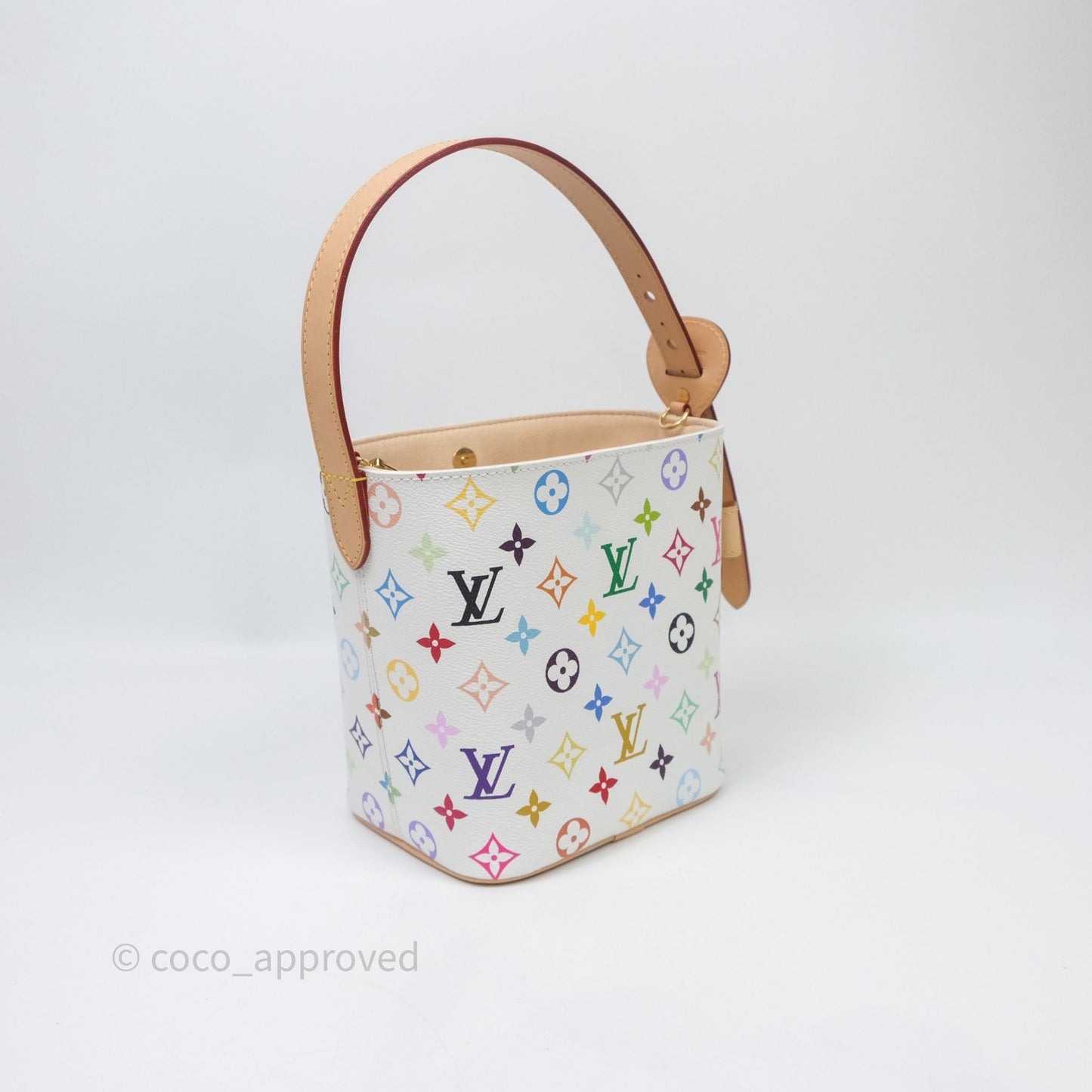 Louis Vuitton x Takashi Murakami All In BB Bag Multicolore Blanc Monogram Canvas