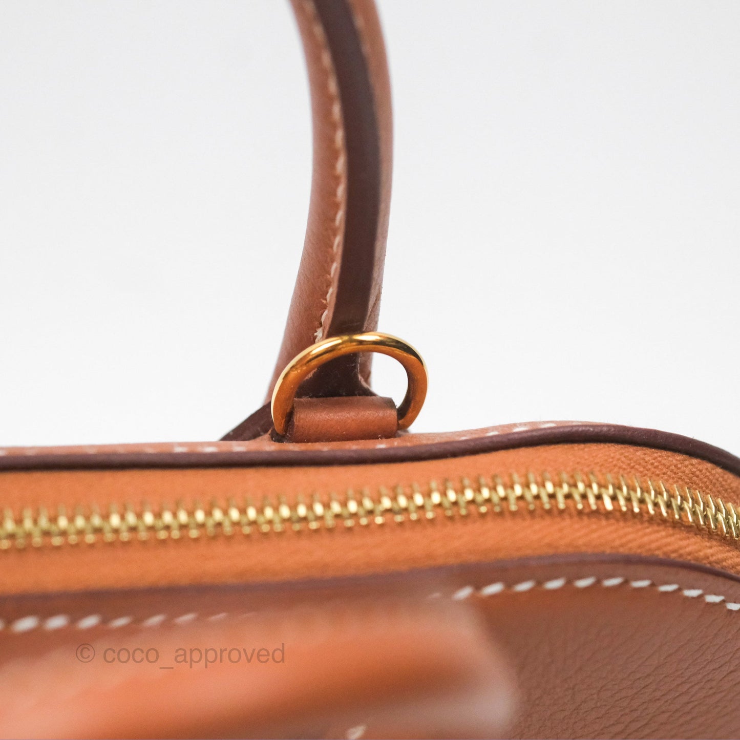 Hermès Bolide Mini 1923 Gold Evercolor Gold Hardware