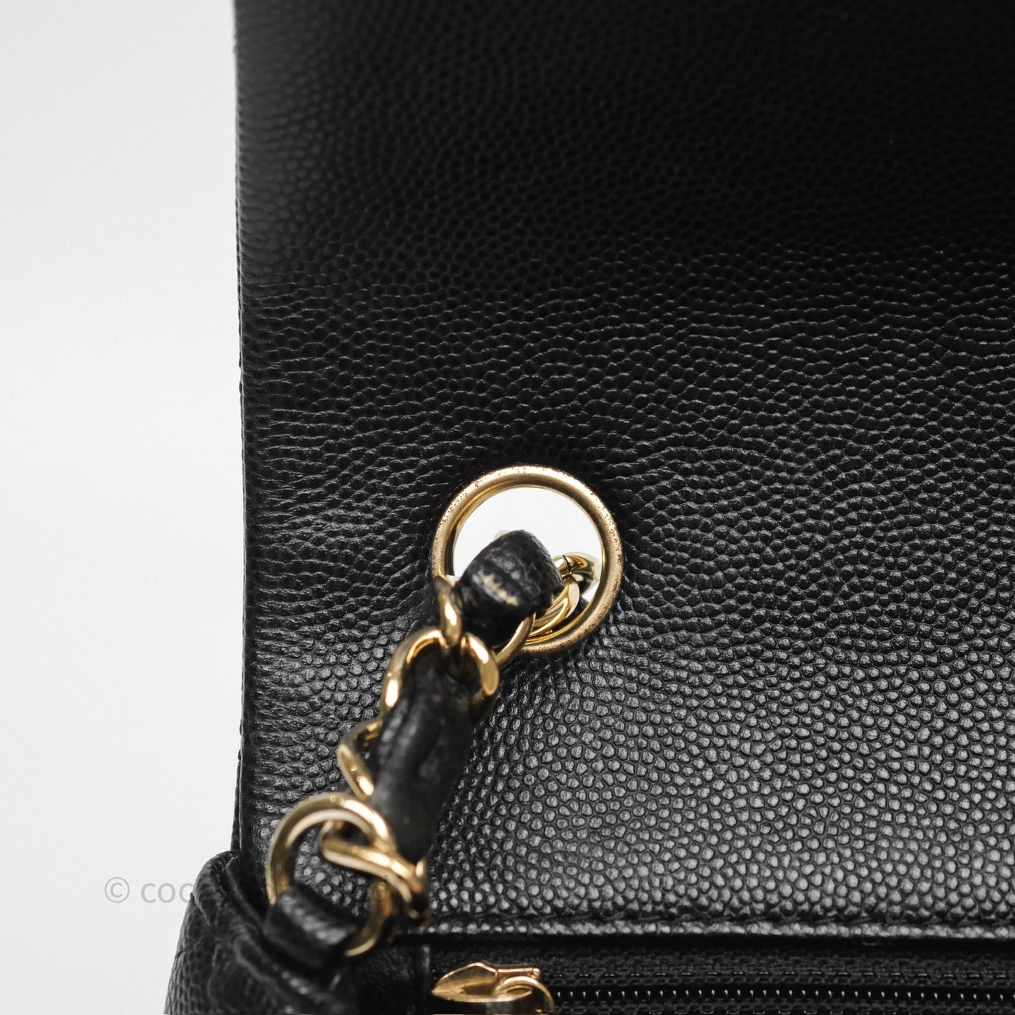 Chanel Mini Rectangular Quilted Black Caviar Gold Hardware
