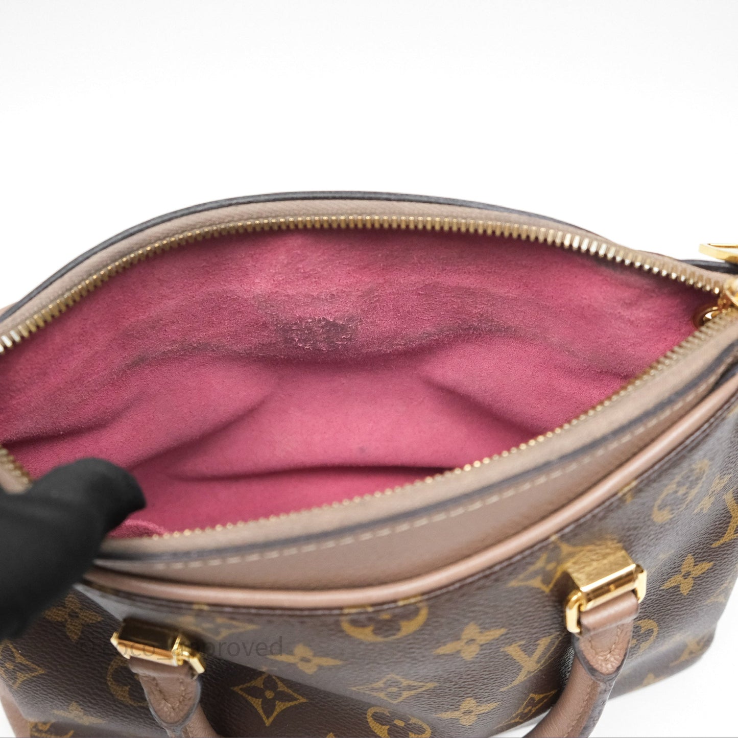 Louis Vuitton Pallas BB Monogram Full Taupe Glace