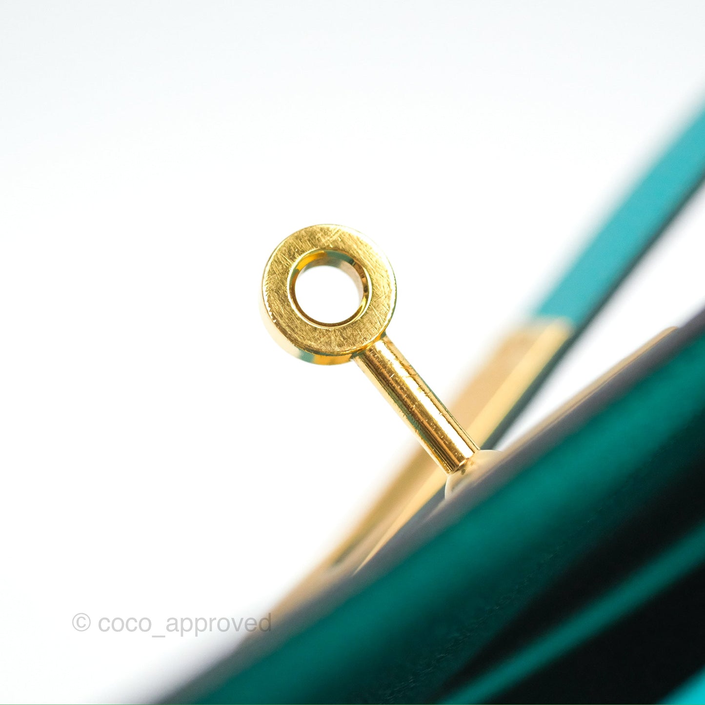Hermès Sellier Kelly 28 Bleu Paon Epsom Gold Hardware