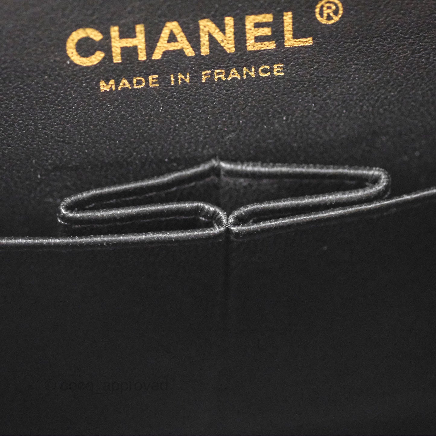 Chanel Small Quilted Classic Flap Black Caviar 24K Gold Hardware