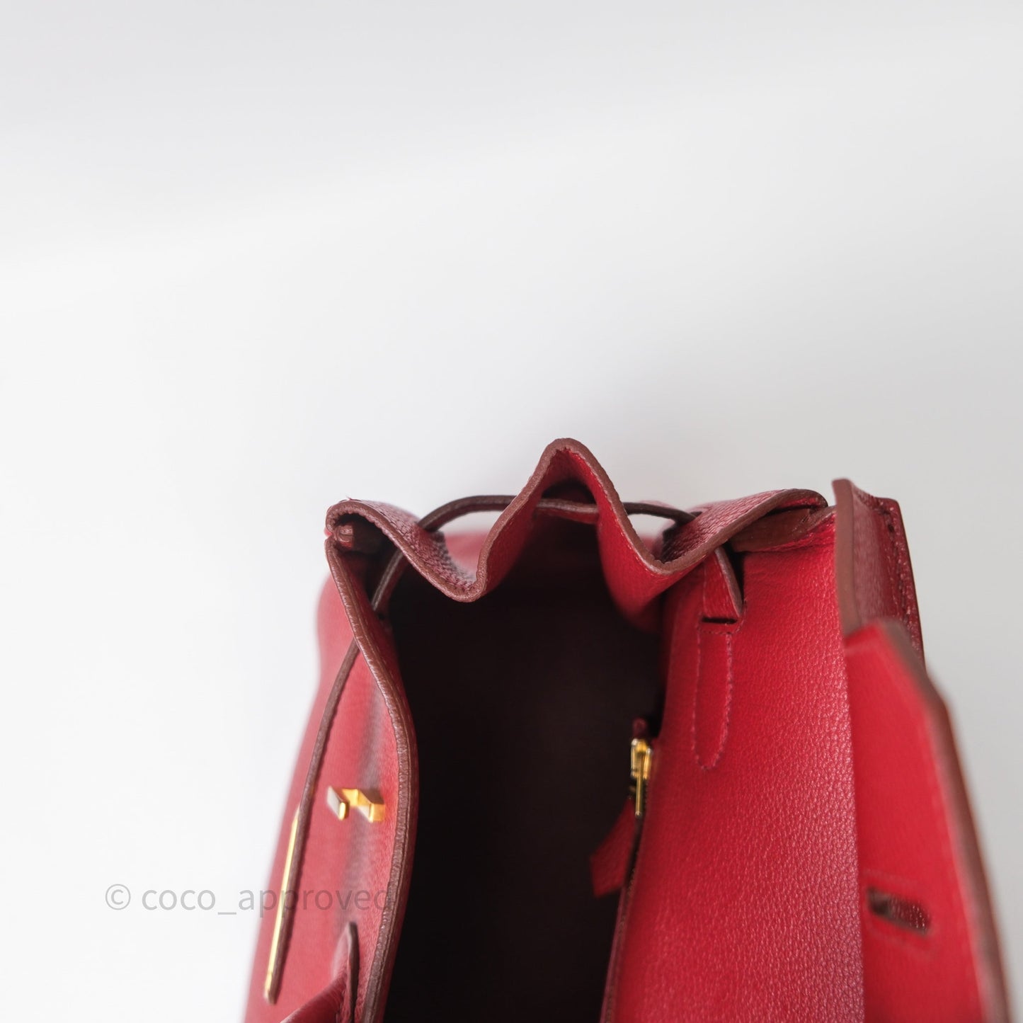 Hermès Birkin 35 Red Togo Gold Hardware