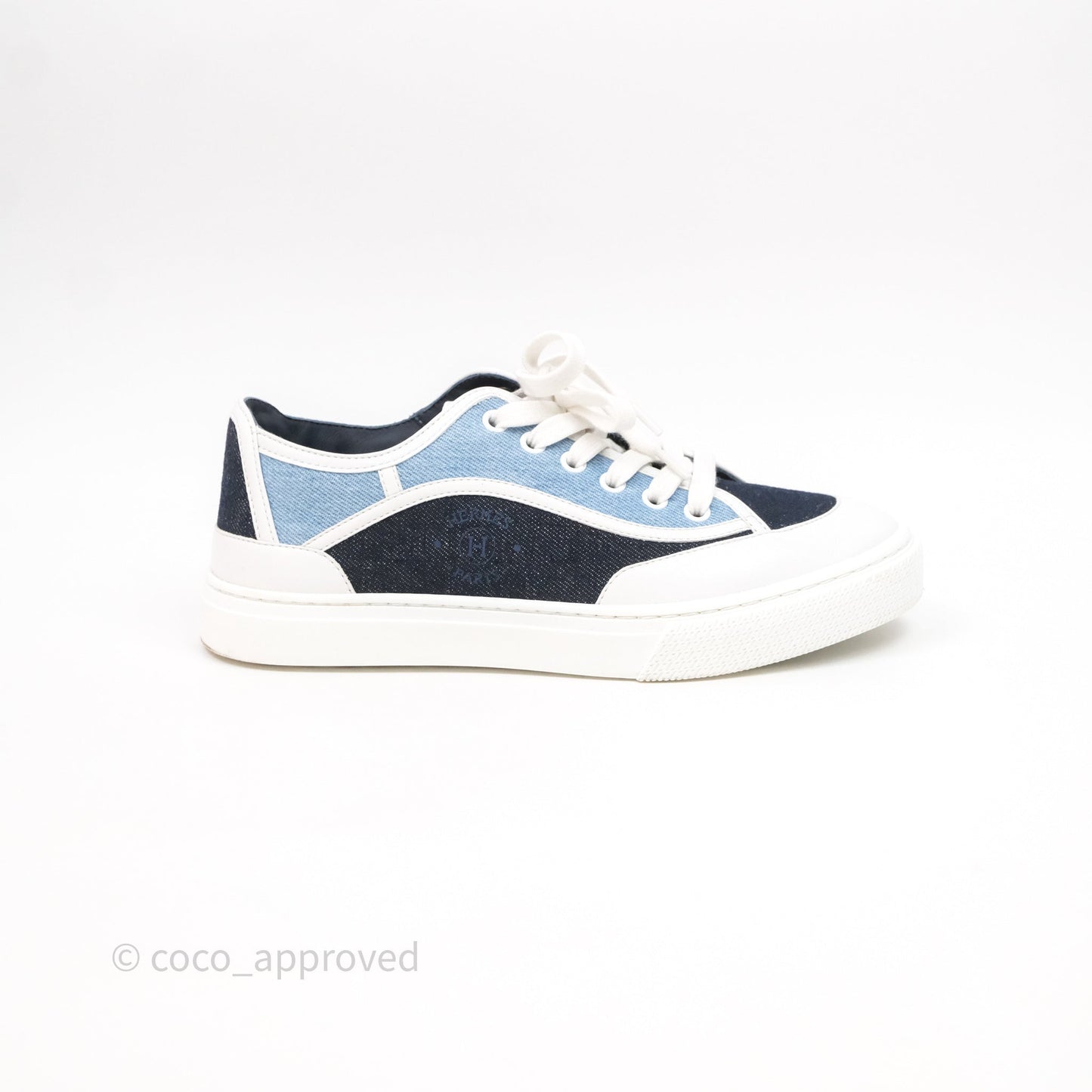 Hermès Denim Sneakers Size 37.5