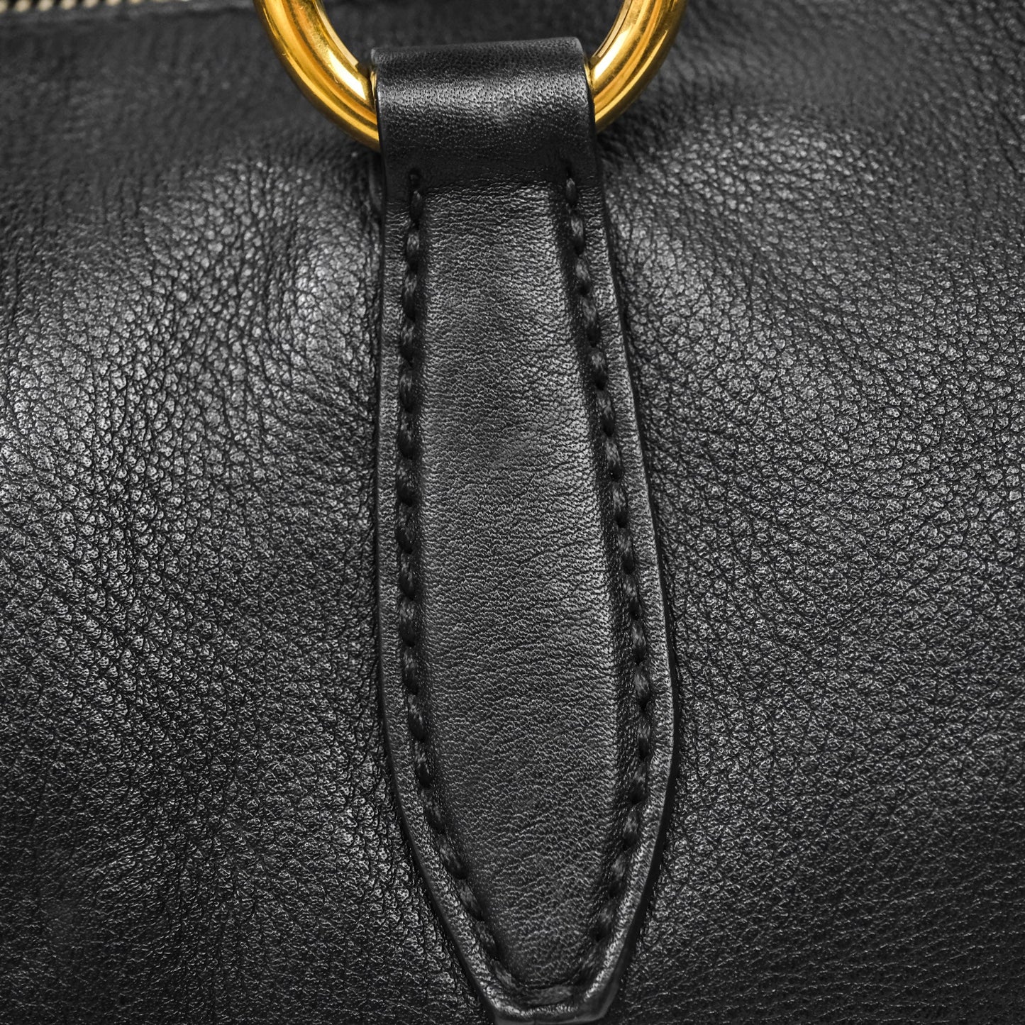 Miu Miu Vitello Tote Bag Black Gold Hardware