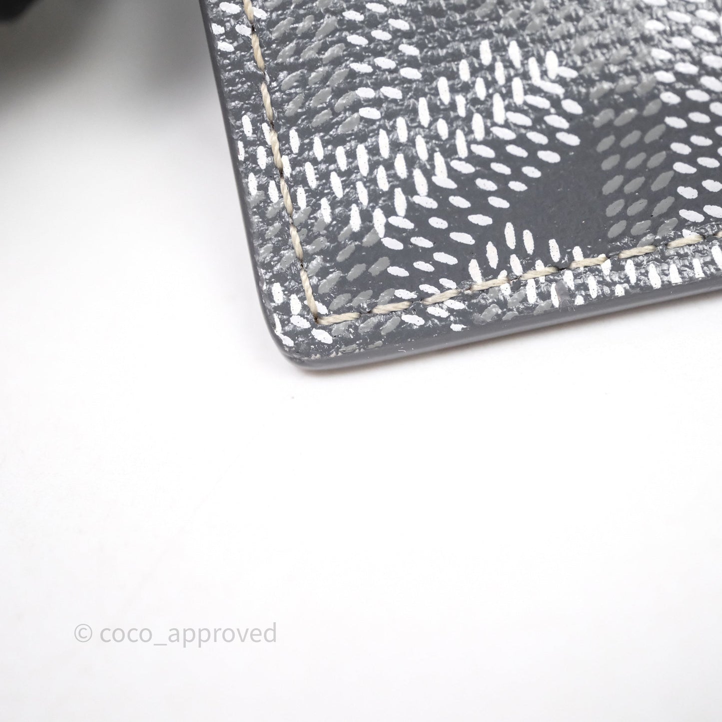 Goyard Bourbon Zipped Card Holder Grey