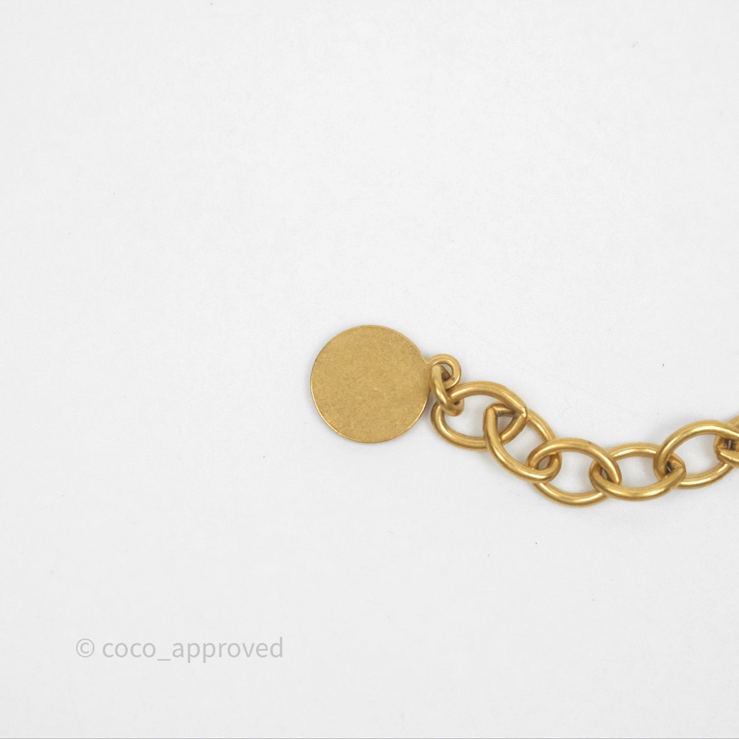 Christian Dior Petit CD Choker Necklace Gold Tone
