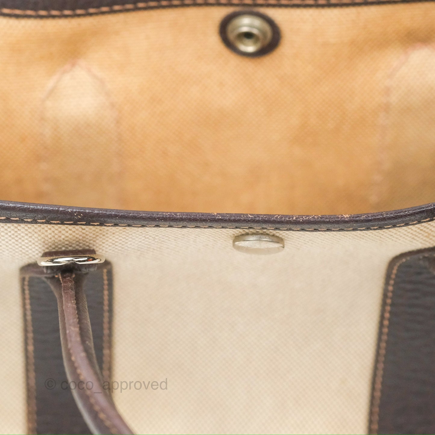 Hermès Garden Party 30 Canvas Brown/ Natural
