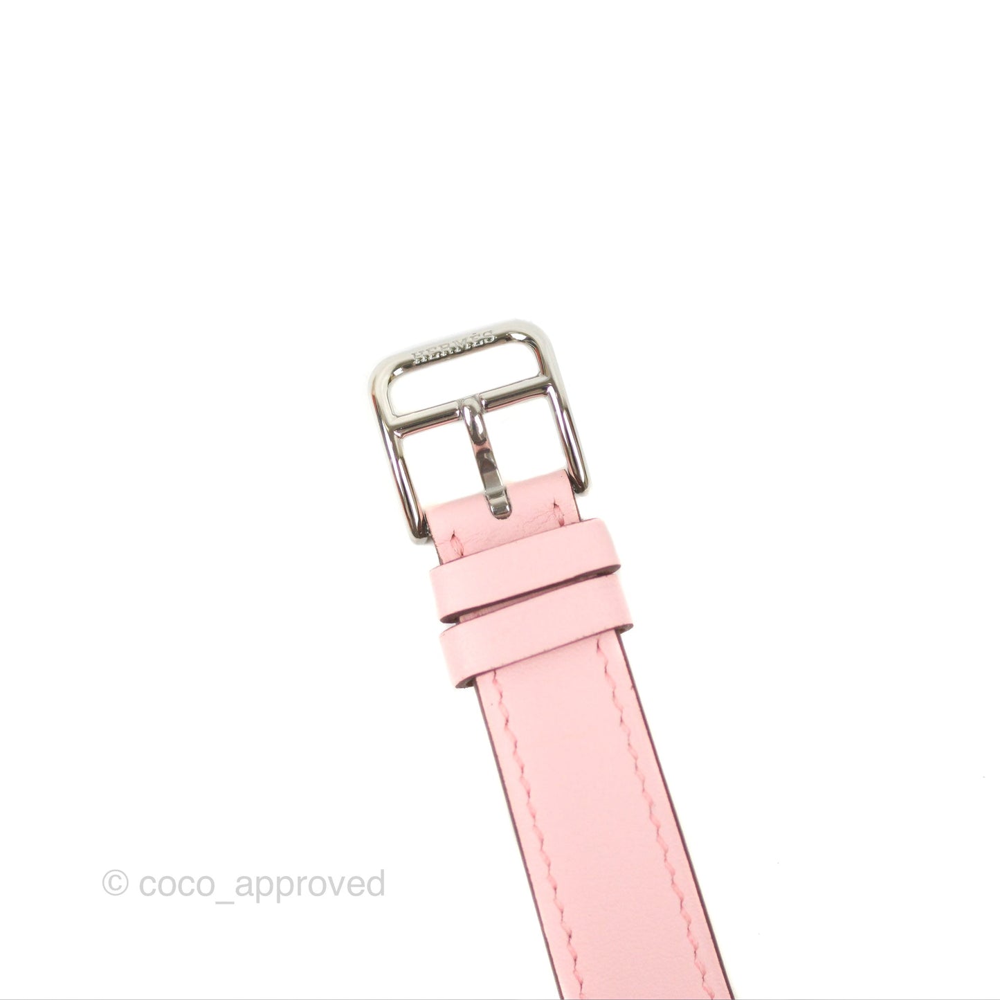 Hermès Heure H Watch Rose Sakura Swift Palladium Hardware