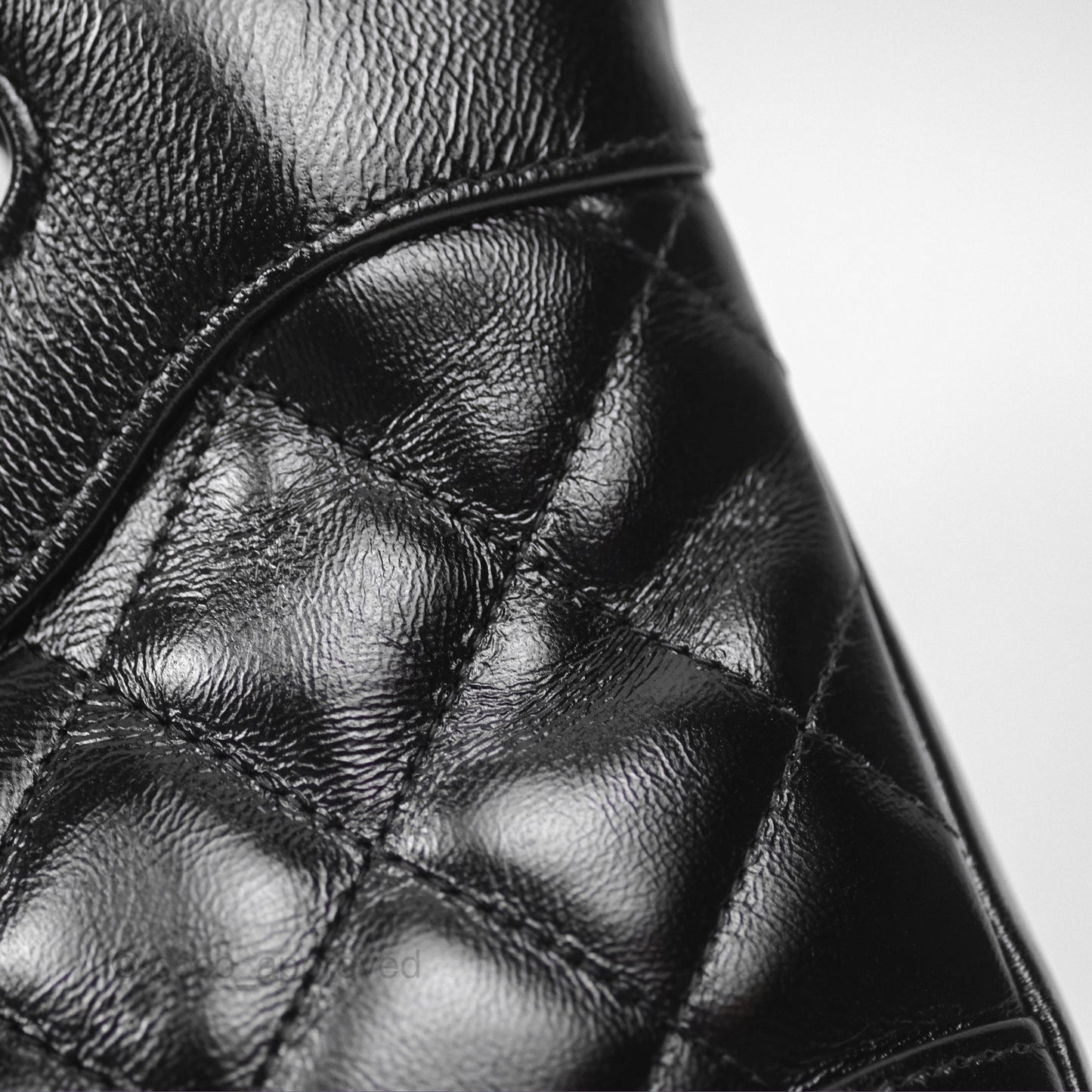 Chanel Nano 31 Black Shiny Lambskin Gold Hardware