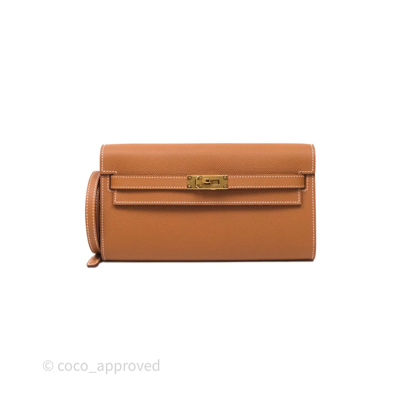 Hermès Kelly To Go Wallet Gold 37 Epsom Gold Hardware