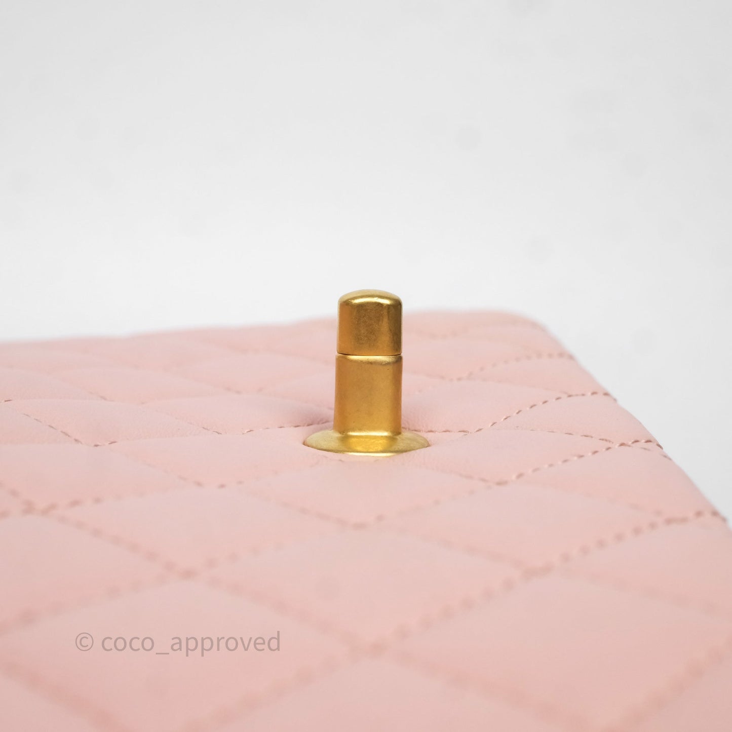 Chanel Quilted Flap Bag With Camellia Adjustable Lambskin Pink Aged Gold Hardware