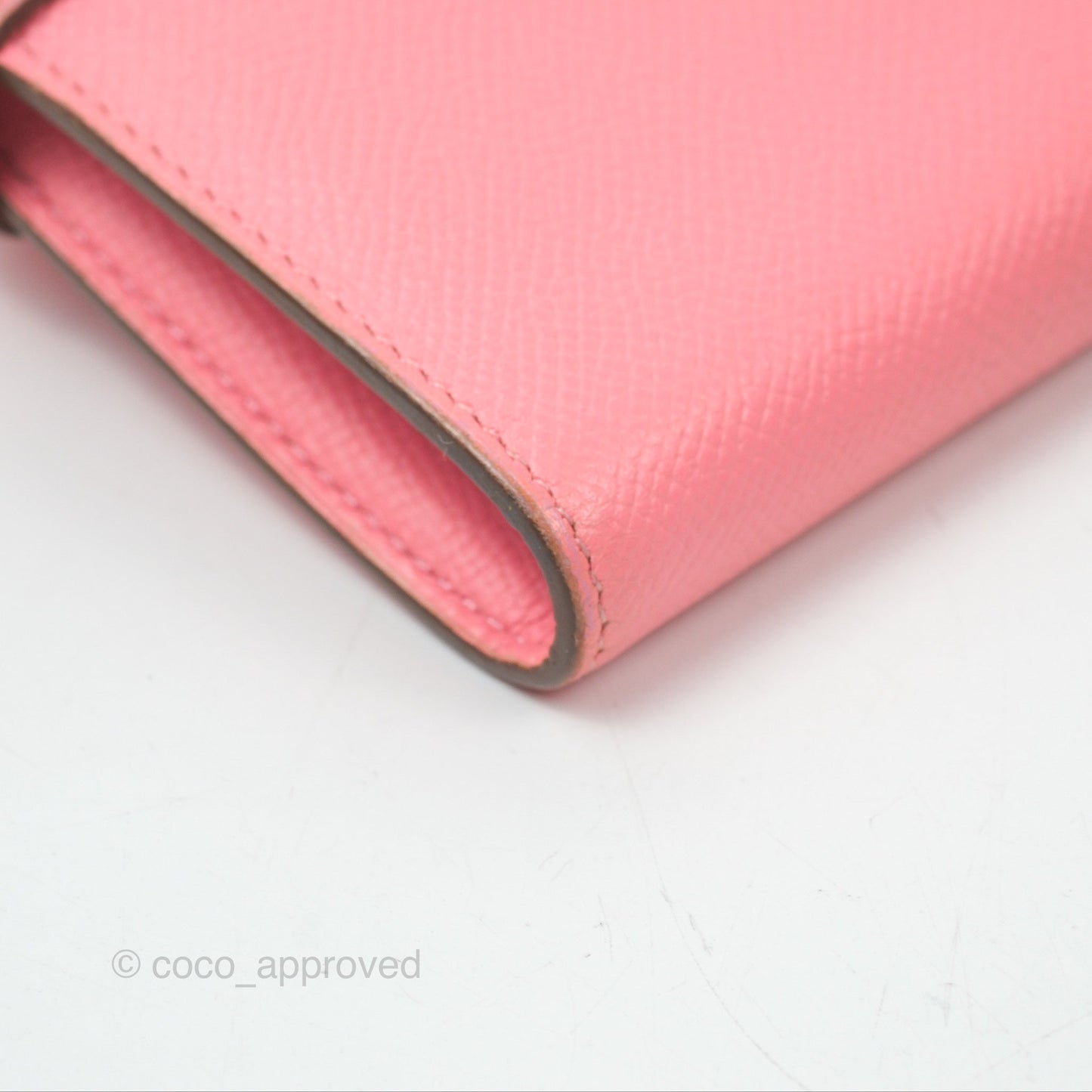Hermès Kelly Wallet Rose Confetti Epsom Palladium Hardware