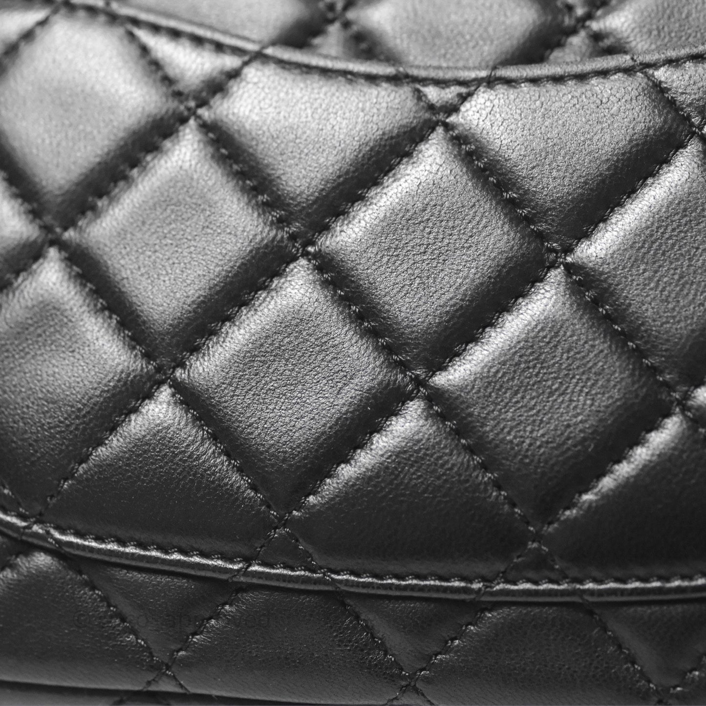 Chanel Mini Rectangular Pearl Crush Quilted Black Lambskin Aged Gold Hardware