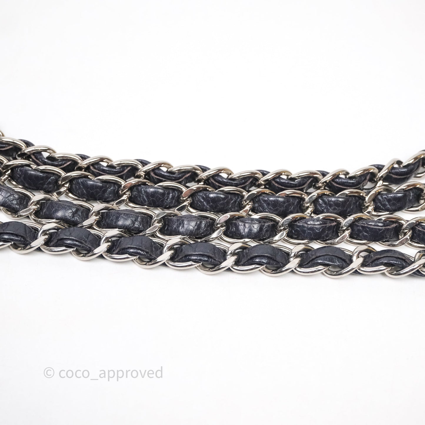 Chanel Mini Rectangular Quilted Dark Navy Caviar Silver Hardware