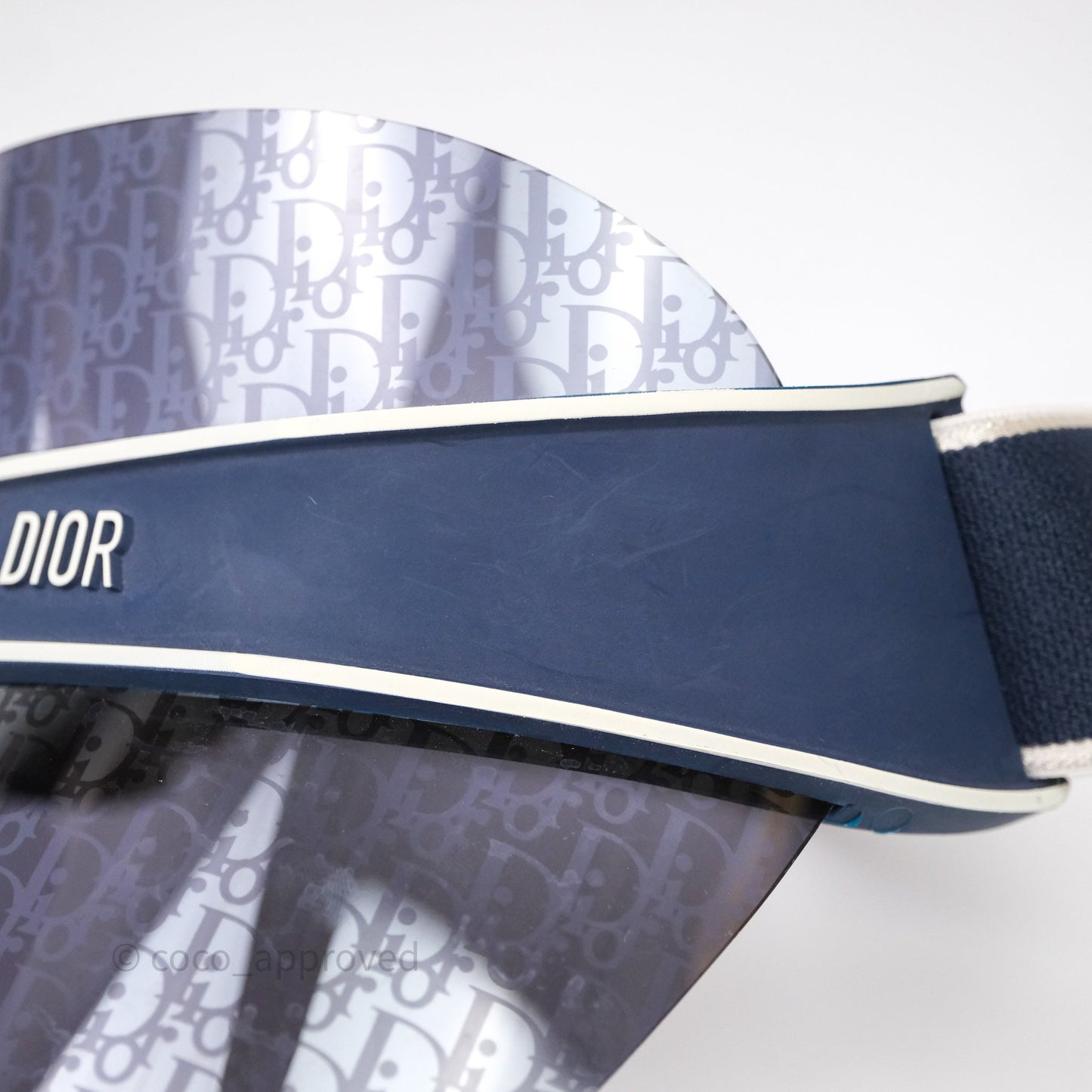 Christian Dior Diorclub V1U Dior Blue Oblique Visor