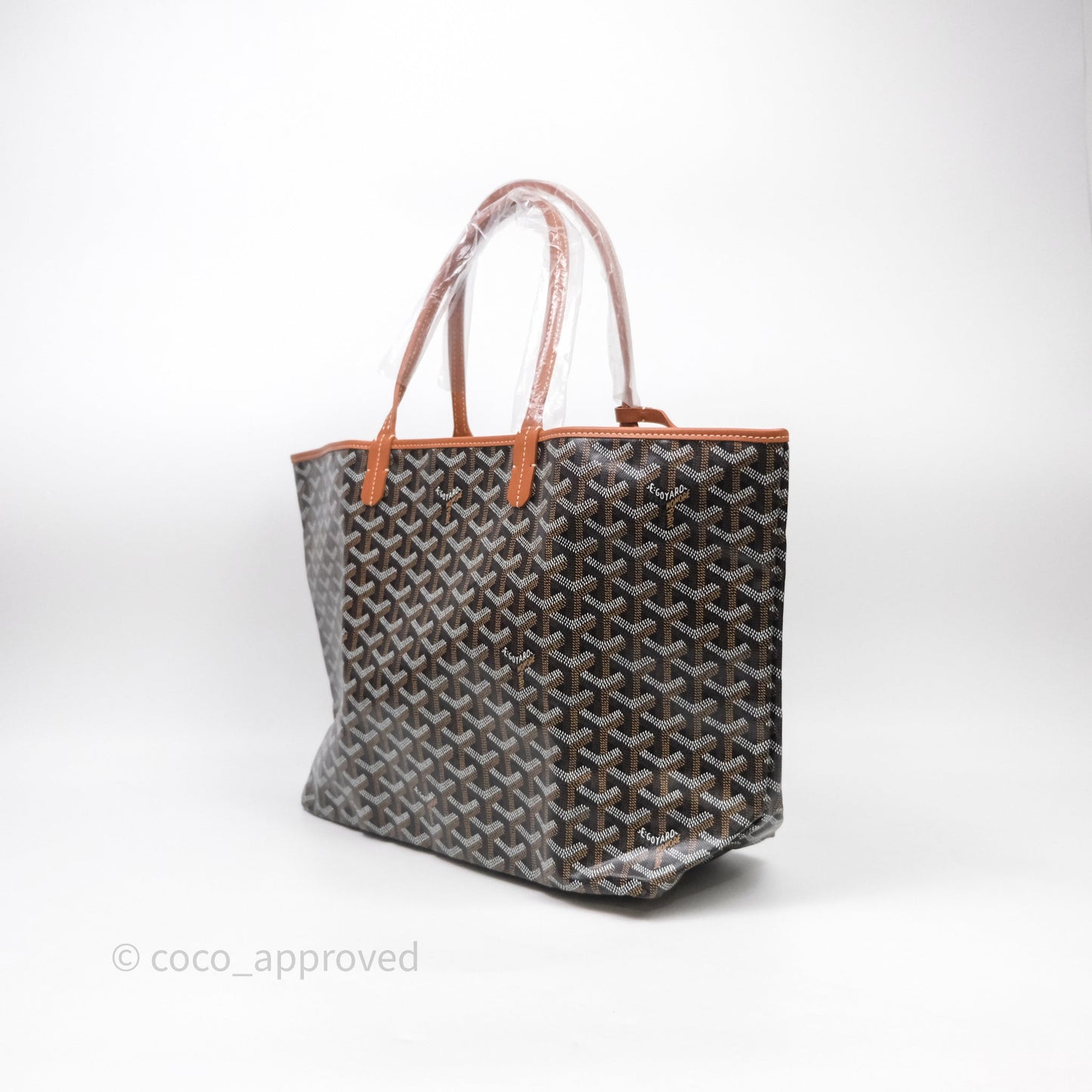 Goyard St Louis Tote PM Tan Black