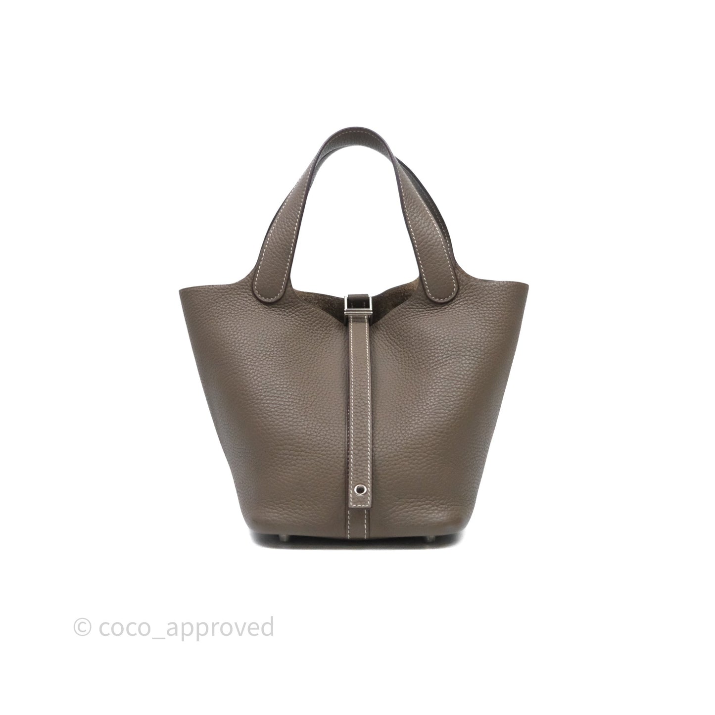 Hermès Picotin Lock 18 Etoupe Clemence Palladium Hardware