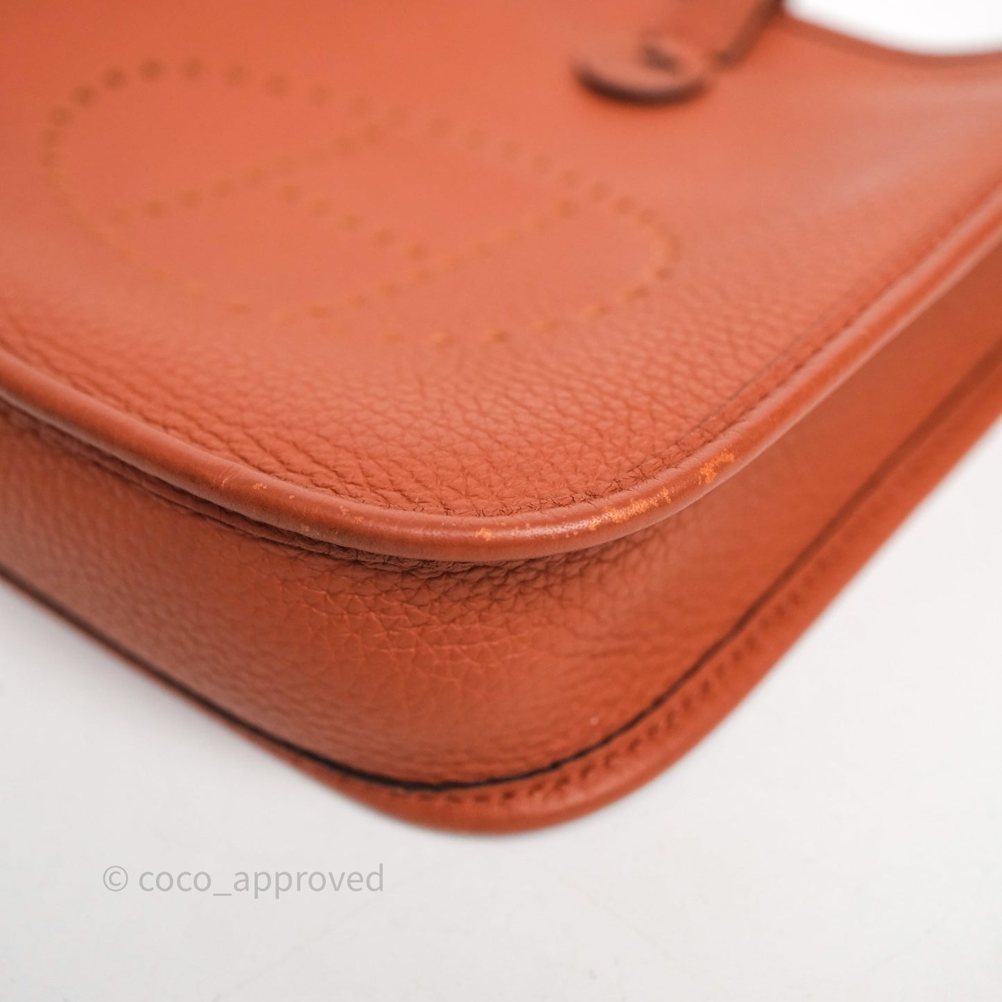 Hermès Mini Evelyne 16 Brick Clemence Gold Hardware