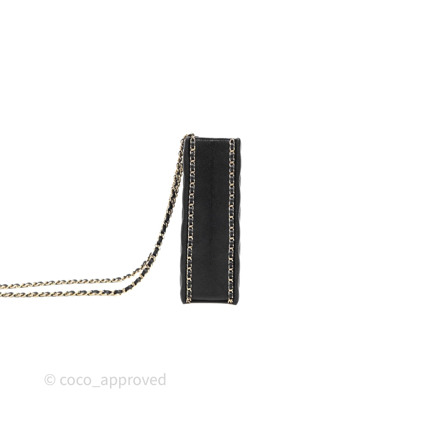 Chanel Evening Bag Caviar Black Gold Hardware