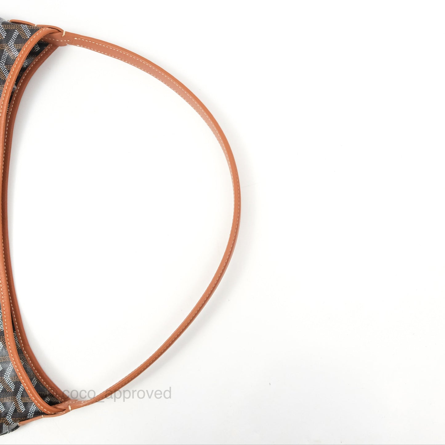 Goyard Bohème Hobo Bag Black/Tan Goyardine Canvas