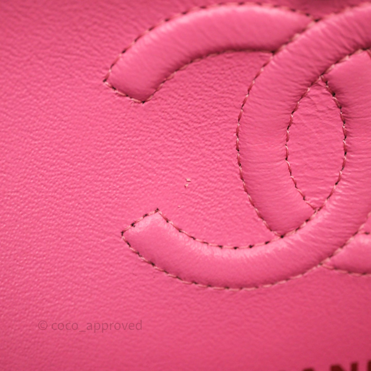 Chanel Small Classic Flap Quilted Hot Pink Caviar Gold Hardware