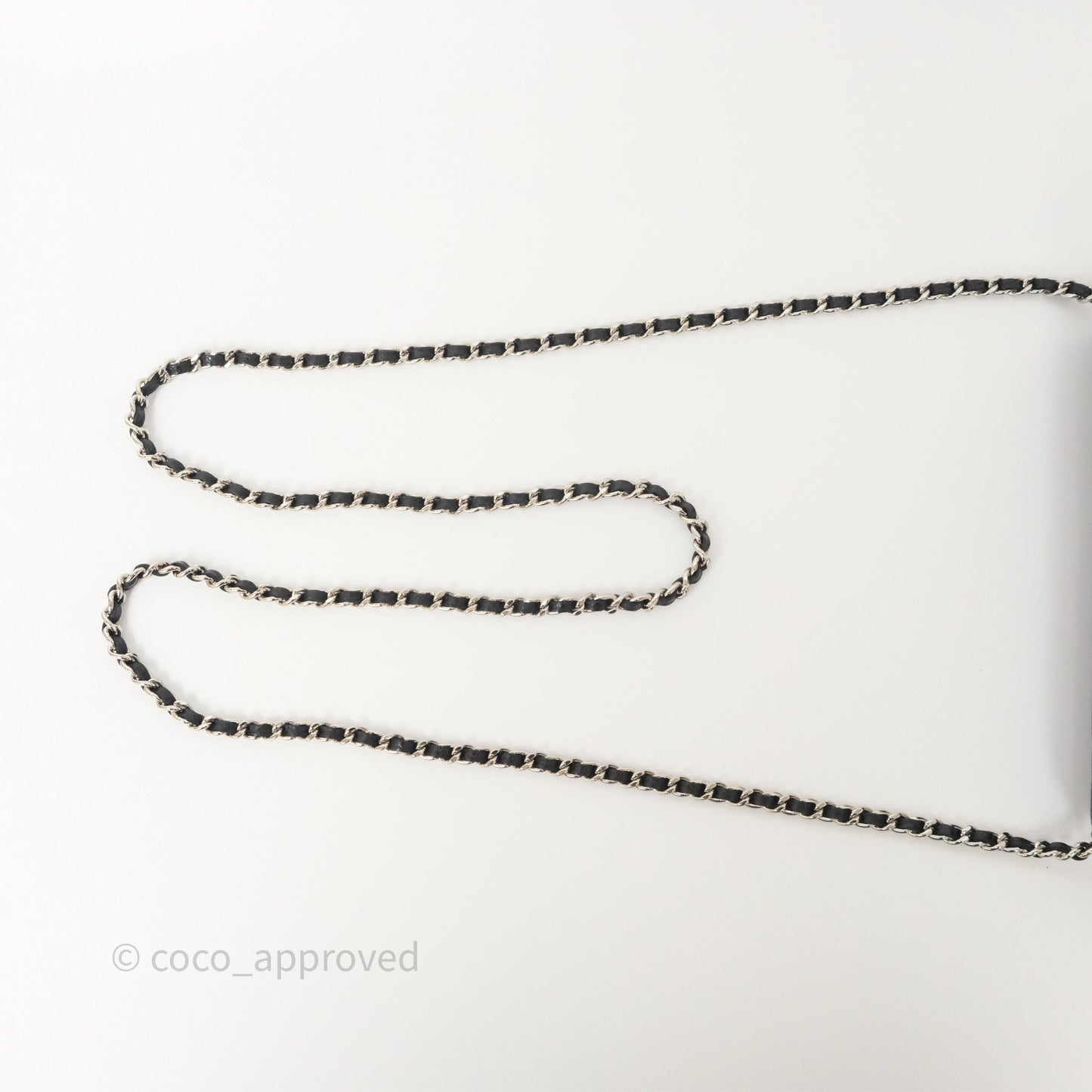 Chanel Classic Wallet On Chain WOC Quilted Black Caviar Silver Hardware