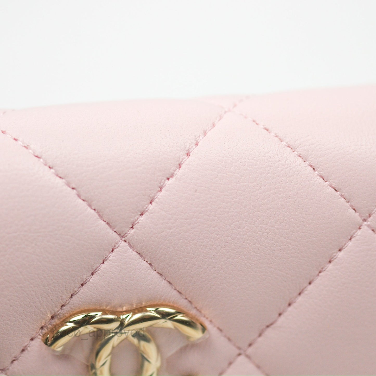 Chanel Mini Chain Around Clutch With Chain Pink Lambskin Gold Hardware 22S