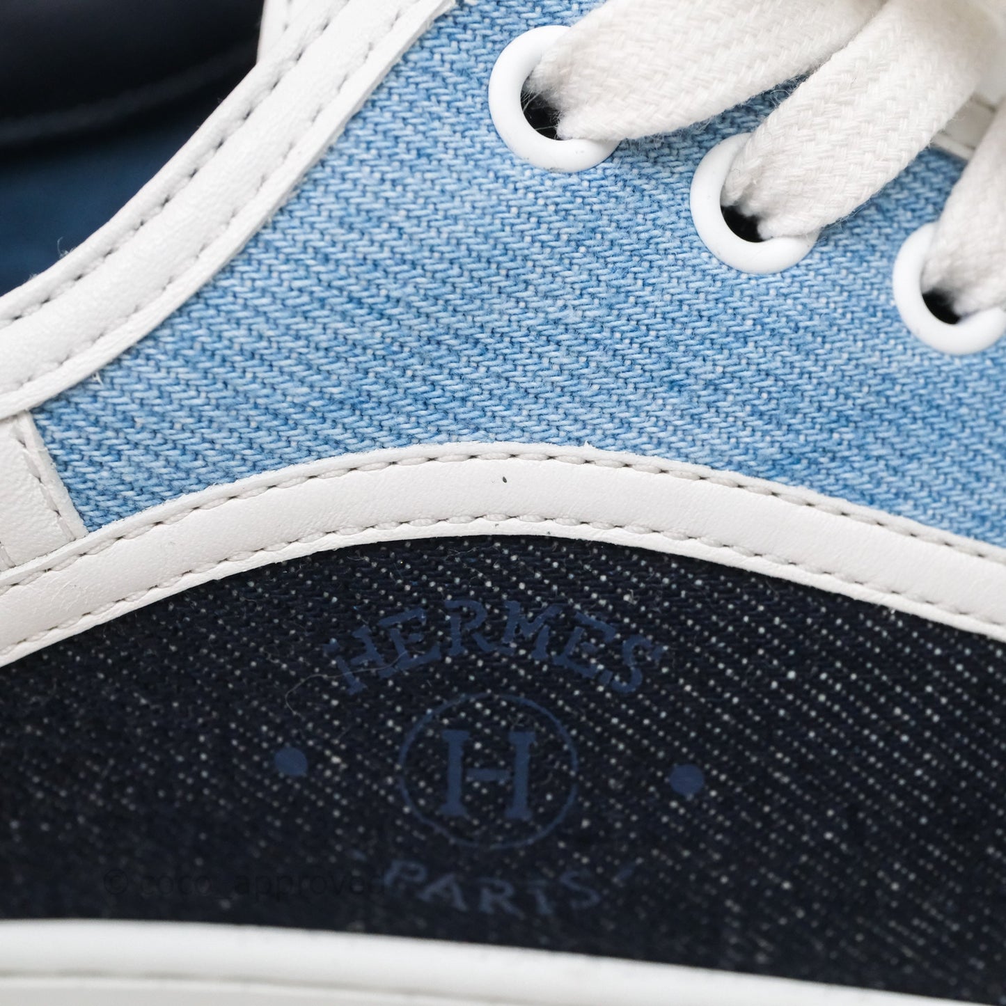 Hermès Denim Sneakers Size 37.5