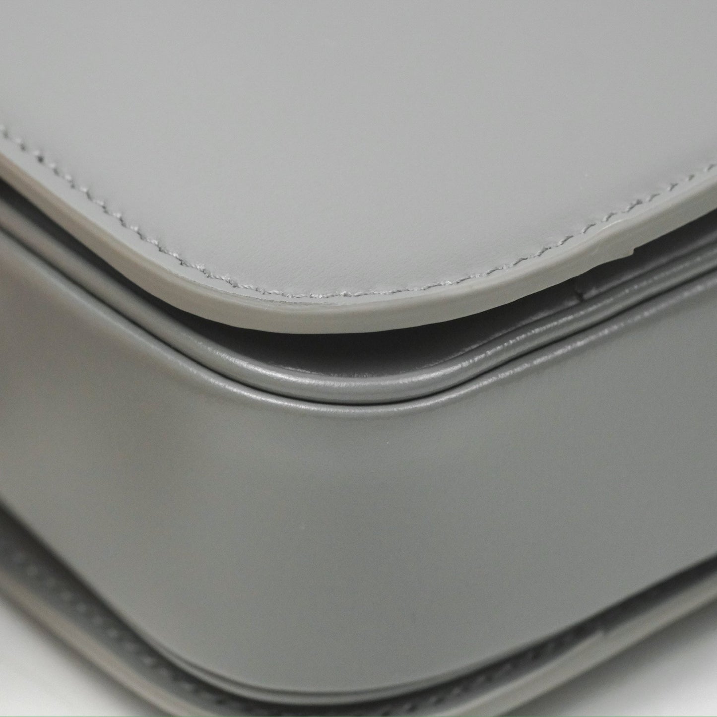 Celine Medium Triomphe Bag Zinc Shiny Calfskin