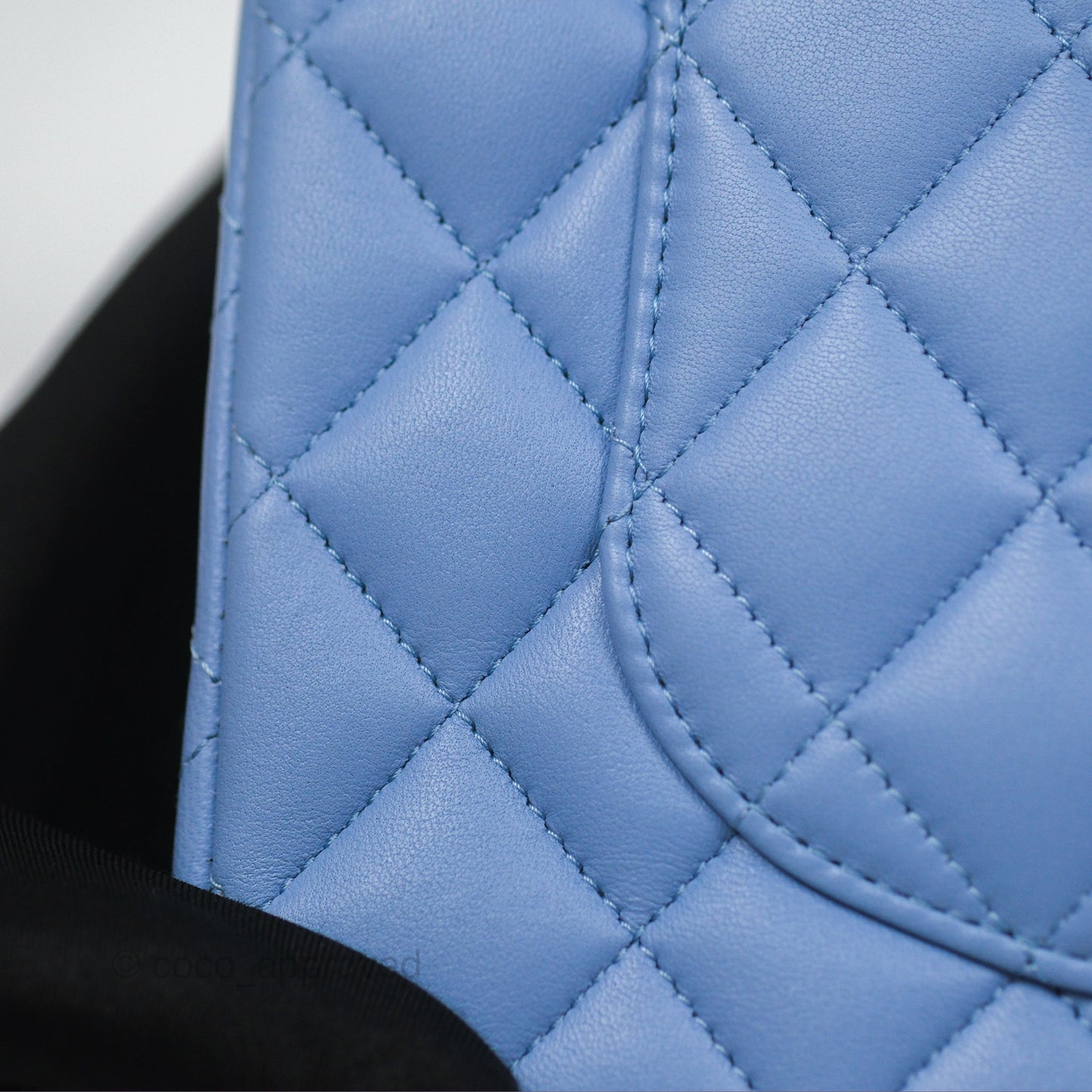 Chanel Small Classic Quilted Flap Sky Blue Lambskin Gold Hardware