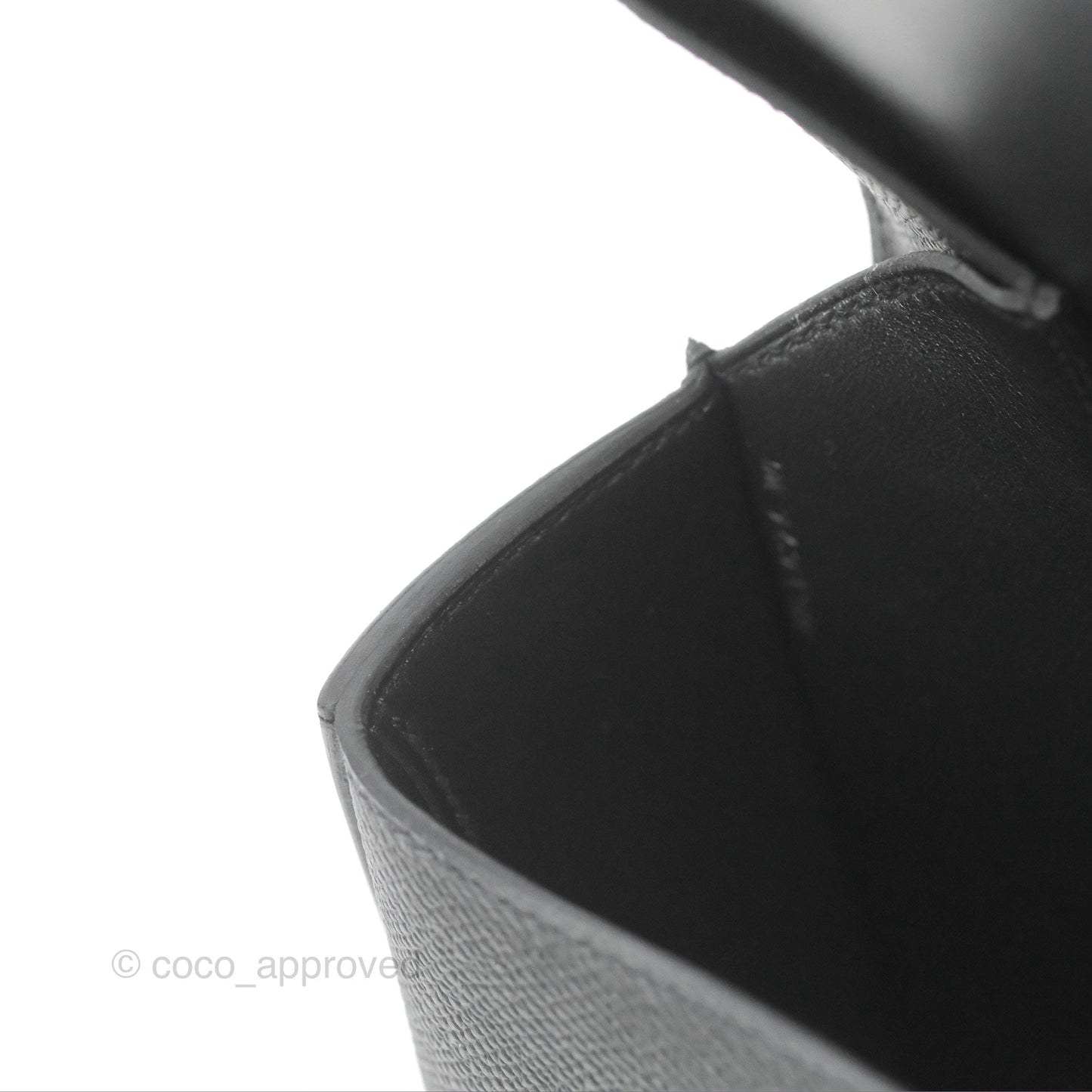 Hermès Della Cavalleria Mini Bag Black Epsom Palladium Hardware