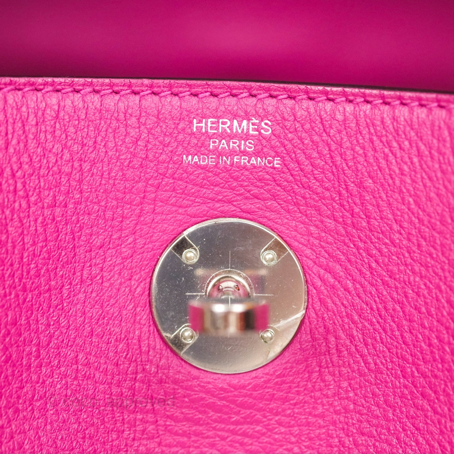 Hermès Lindy 26 Rose Pourpre Evercolor Palladium Hardware