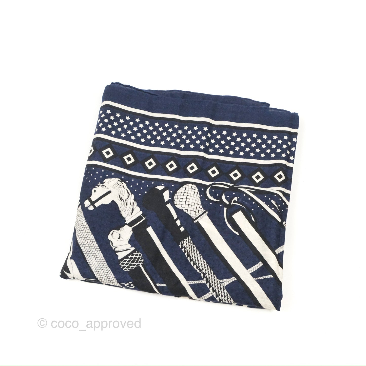 Hermes Fouets et Badines Bandana Shawl 140