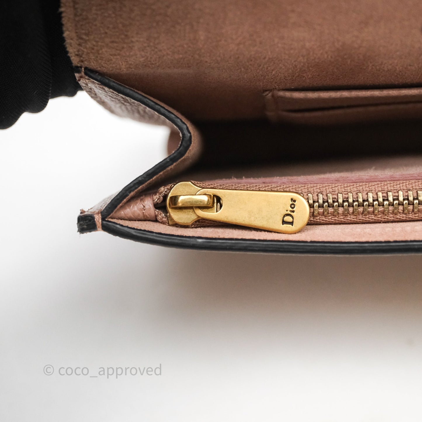 Christian Dior Saddle Belt Pouch Dusty Pink Matte Calfskin Gold Hardware